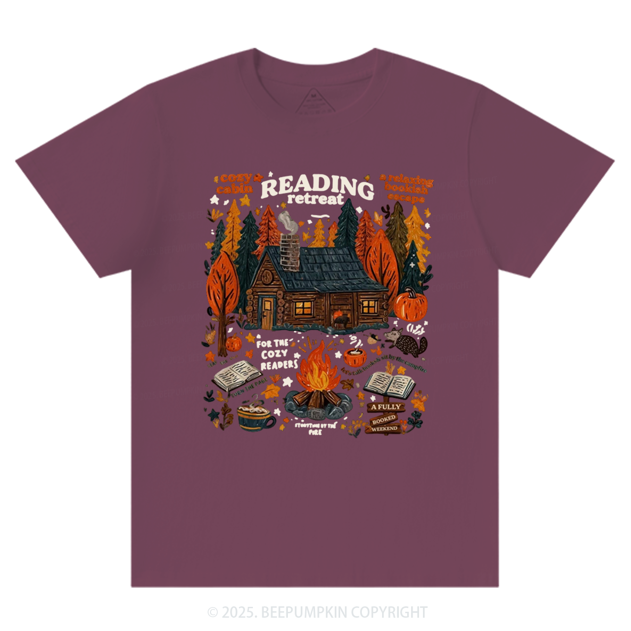 Fall Bookish T-Shirts Beepumpkin