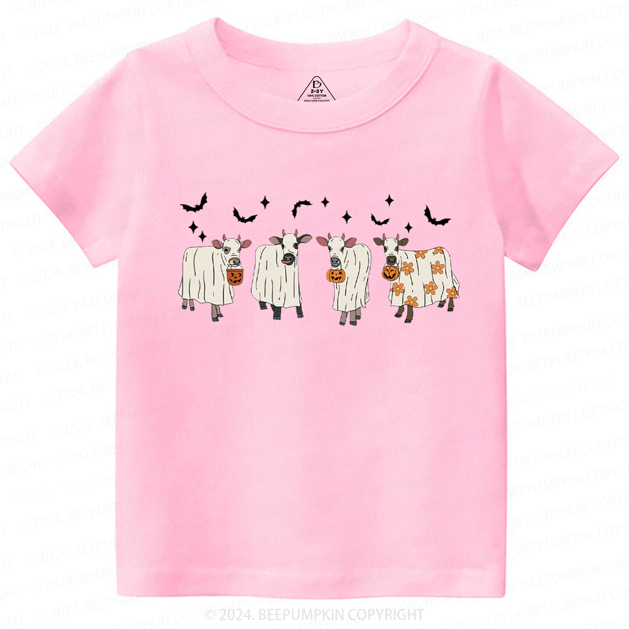 Halloween Ghost Cows Toddler&Kids Tees 