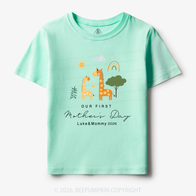 Personalized First Mother's Day Toddler&Kid's Tees Beepumpkin