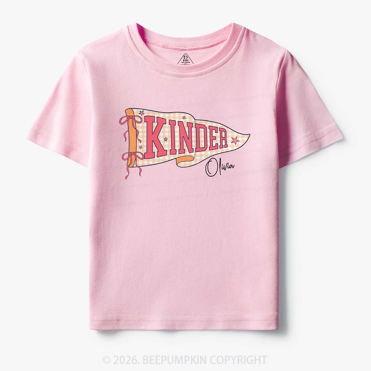 Personalized Name Grade Flag Collection Toddler&Kid's Tees