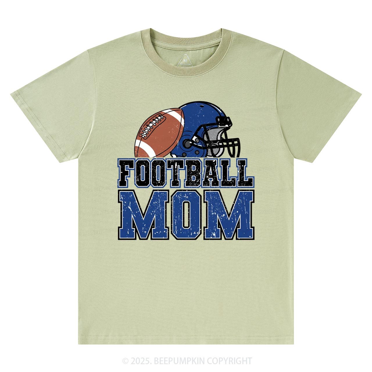 Football Blue Mama T-Shirts Beepumpkin