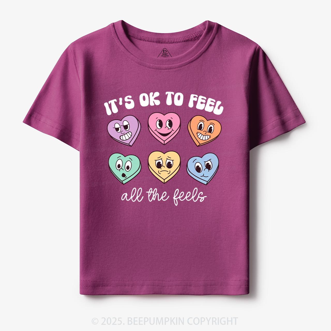 It's Ok To Feel All The Feels Toddler&Kid's Tees Beepumpkin