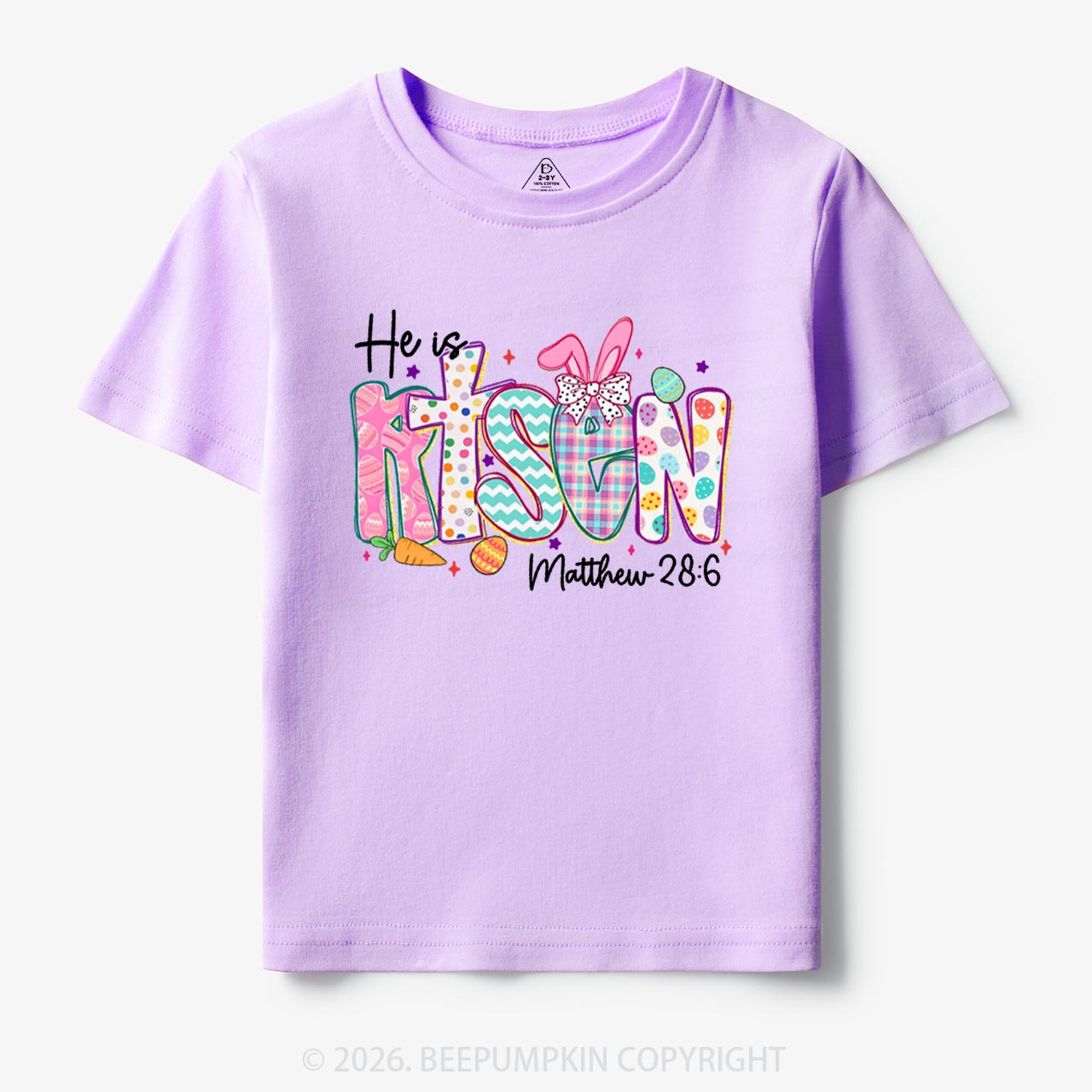 He Is Risen Christian Easter Toddler&Kid's Tees