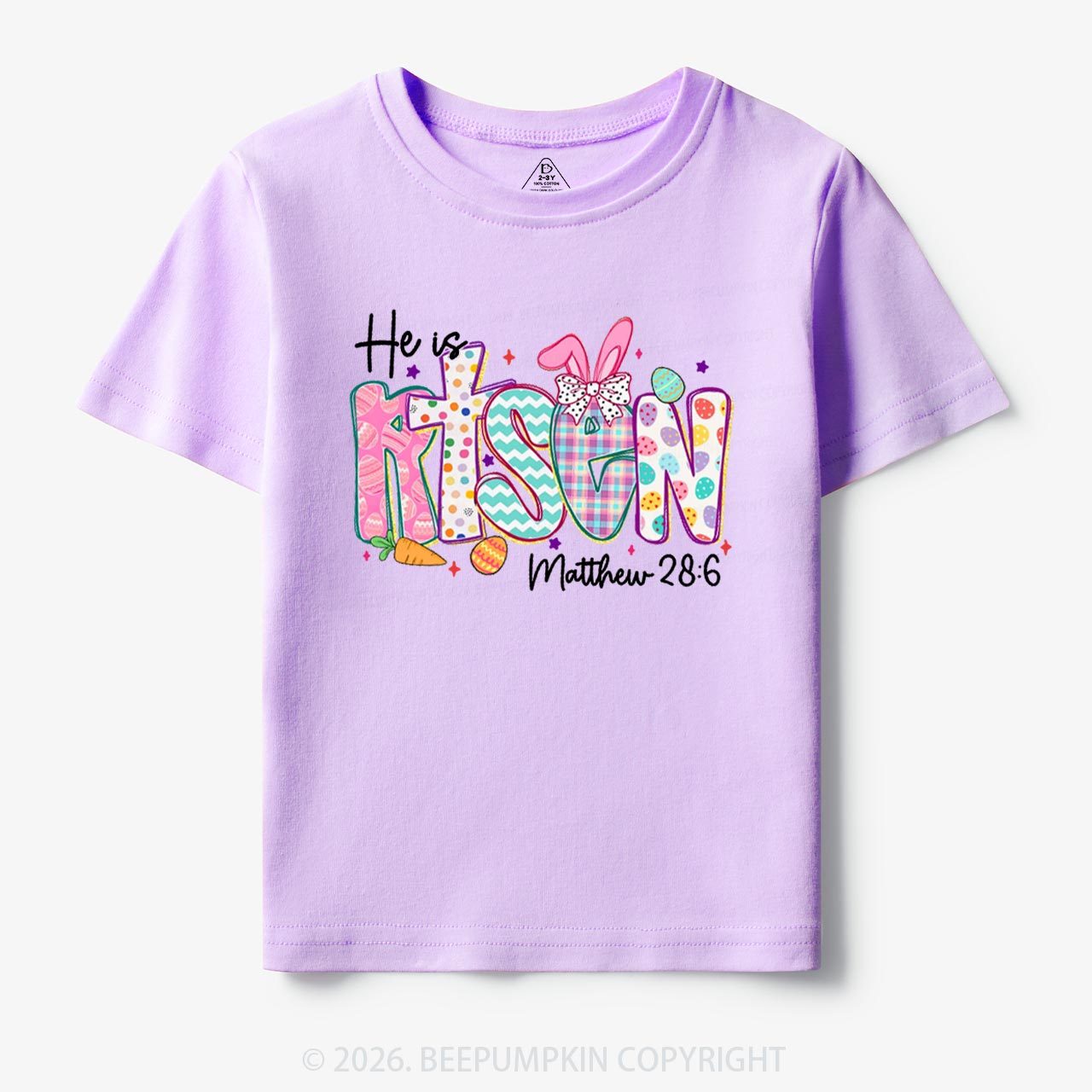 He Is Risen Christian Easter Toddler&Kid's Tees