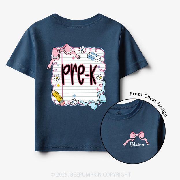 Personalized Back To School Bundle Toddler&Kid's Tees Beepumpkin