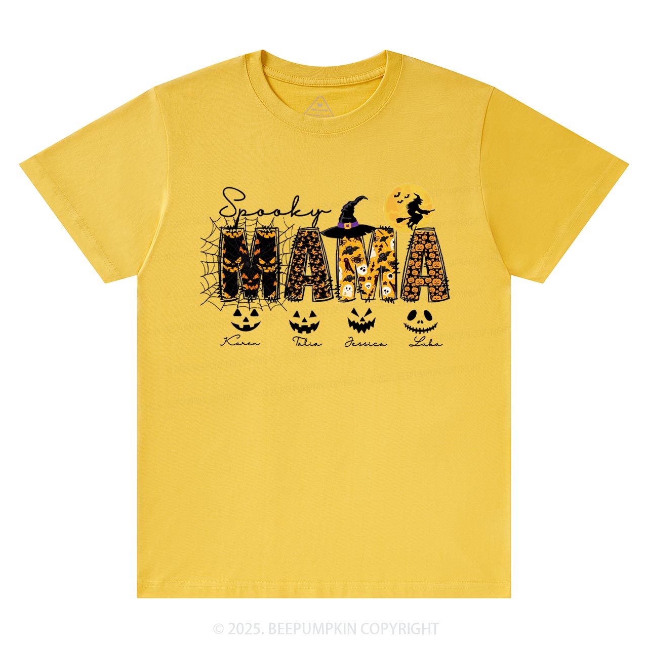 Personalized Spooky Mama T-Shirts Beepumpkin