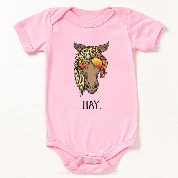 Funny Hay Bodysuit For Baby 