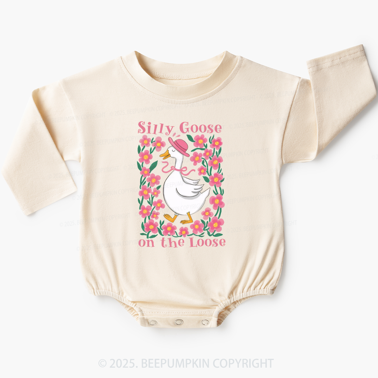 Silly Goose On The Loose Baby Bubble Romper Beepumpkin Sale-Beepumpkin™
