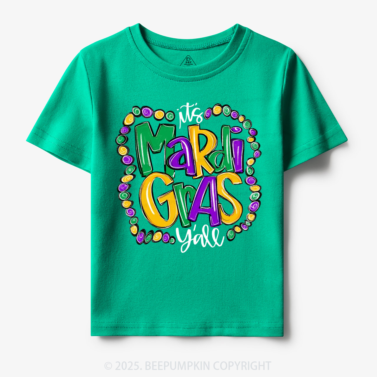 It’s Mardi Gras Y’all! Toddler&Kid's Tees Beepumpkin