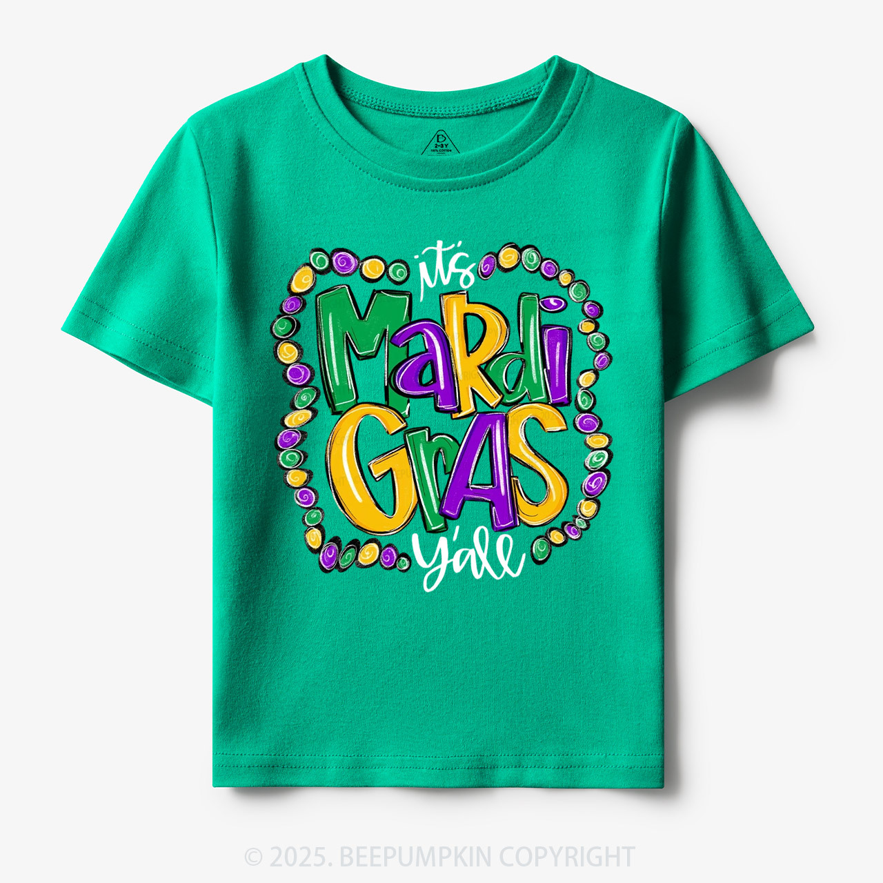 It’s Mardi Gras Y’all! Toddler&Kid's Tees Beepumpkin