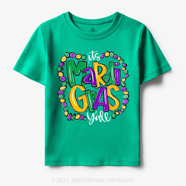 It’s Mardi Gras Y’all! Toddler&Kid's Tees Beepumpkin