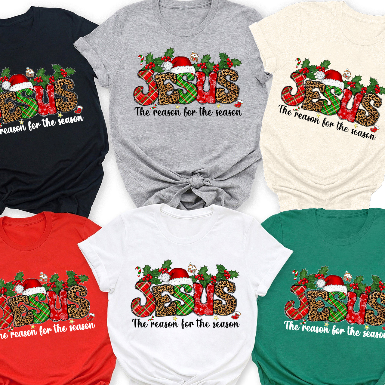 Reason For The Season Christian Christmas Family Matching Shirt