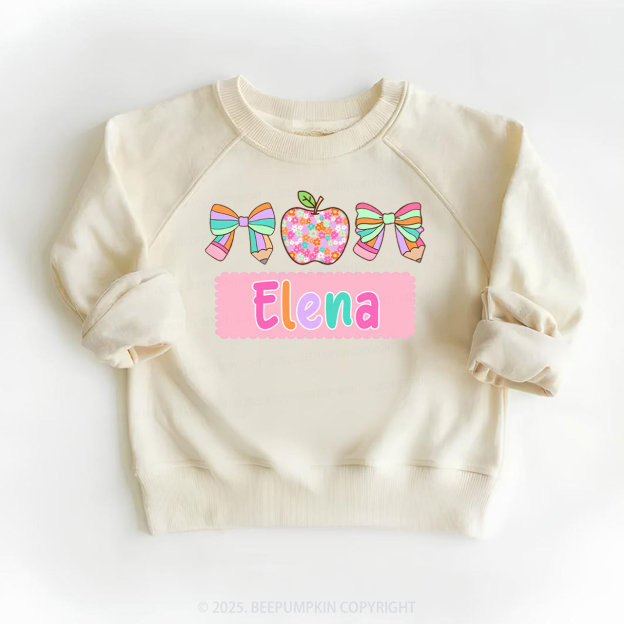 Personalized Pretty Name Kid's Sweatshirt