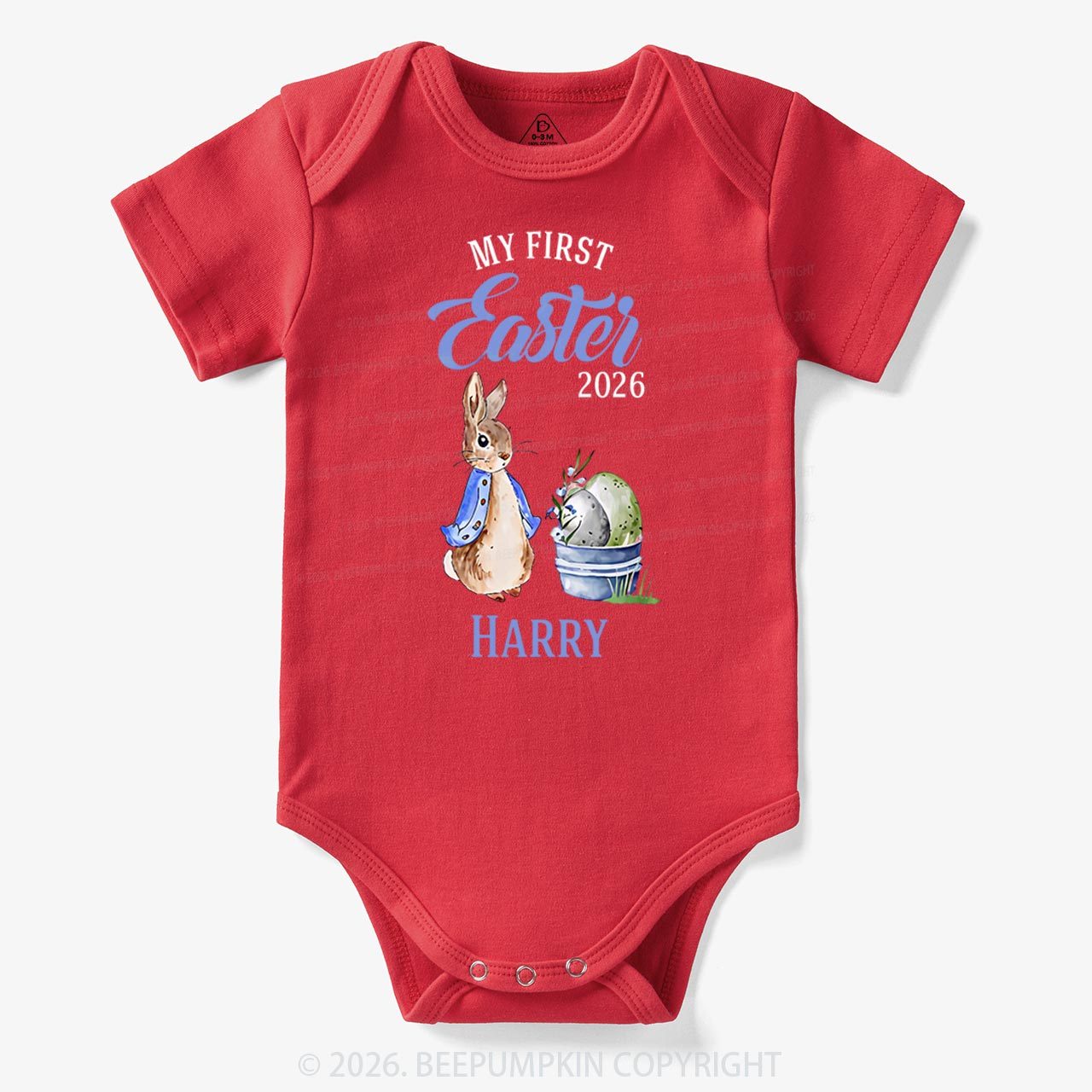 Personalized Little Bunny’s First Easter Baby Bodysuit