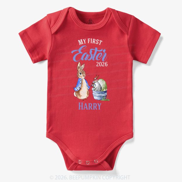 Personalized Little Bunny’s First Easter Baby Bodysuit
