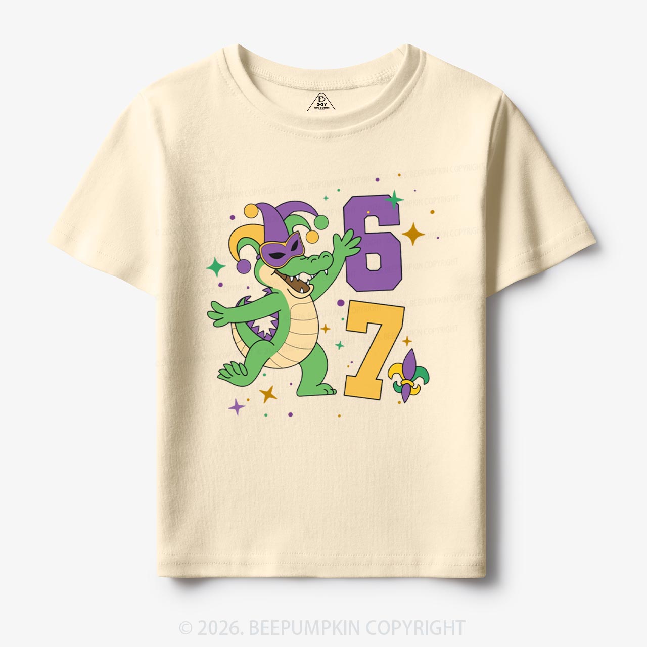 Mardi Gras Alligator 67 Toddler&Kid's Tees Beepumpkin