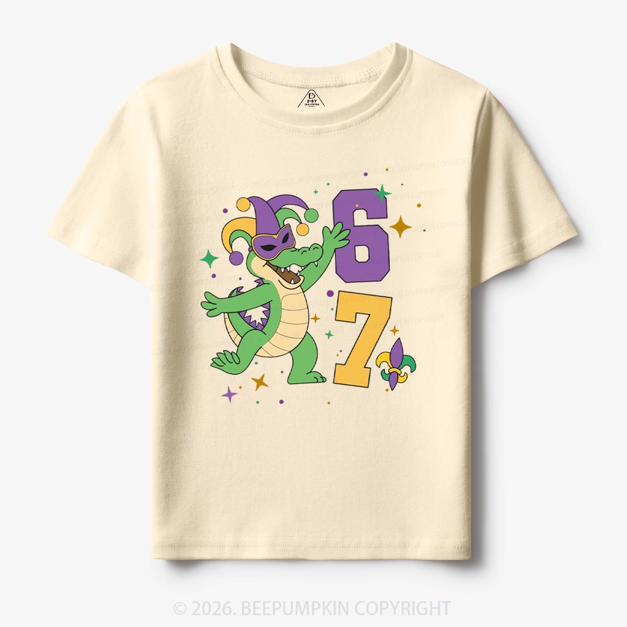 Mardi Gras Alligator 67 Toddler&Kid's Tees Beepumpkin