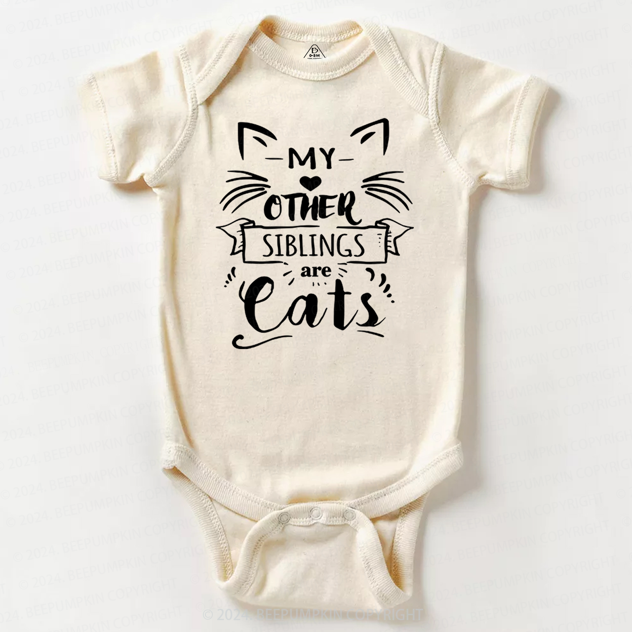 My Other Siblings Are Cats Baby Bodysuit 