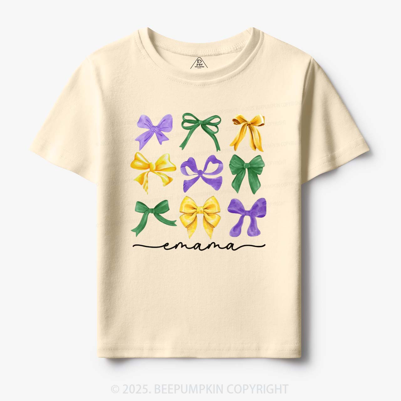 Personalized Carnival Bow Name Toddler&Kid's Tees Beepumpkin