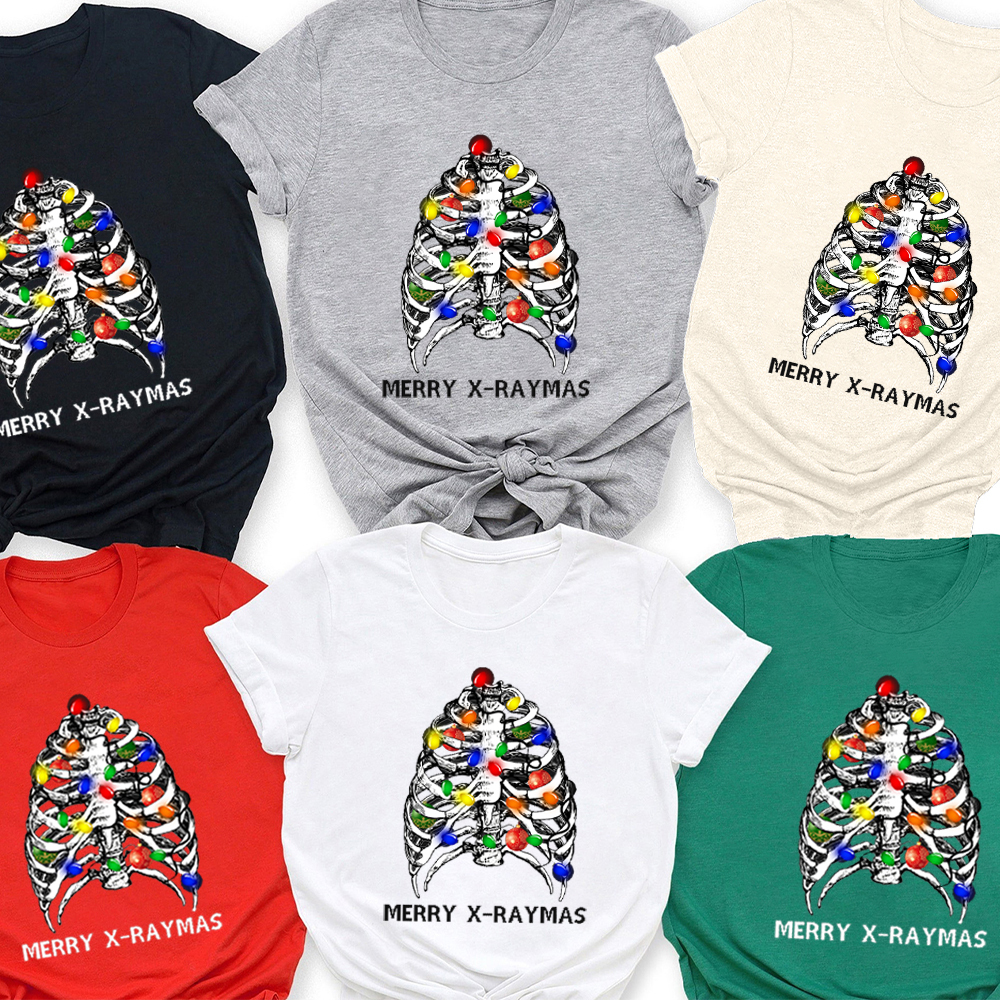 Merry X-Raymas Christmas Family Matching Shirt