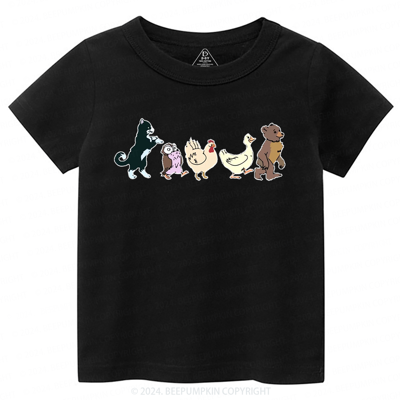 Cute Animal Friends Toddler&Kids Tees 