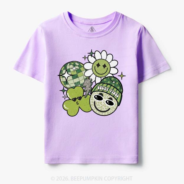 Disco Lucky Vibes Toddler&Kid's Tees Beepumpkin