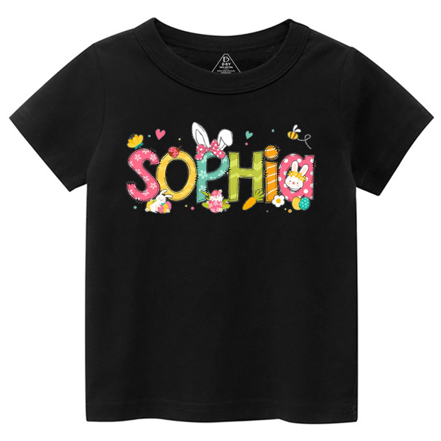 Personalized Alphabet Name Easter Toddler&Kid's Tees Beepumpkin