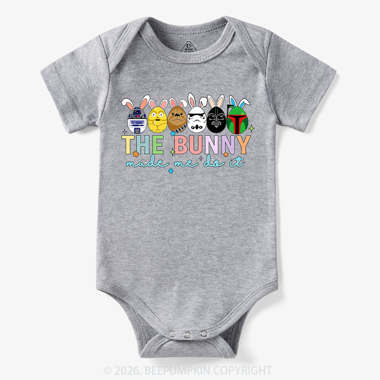 Cute Cartoon Characters Happy Easter Bodysuit