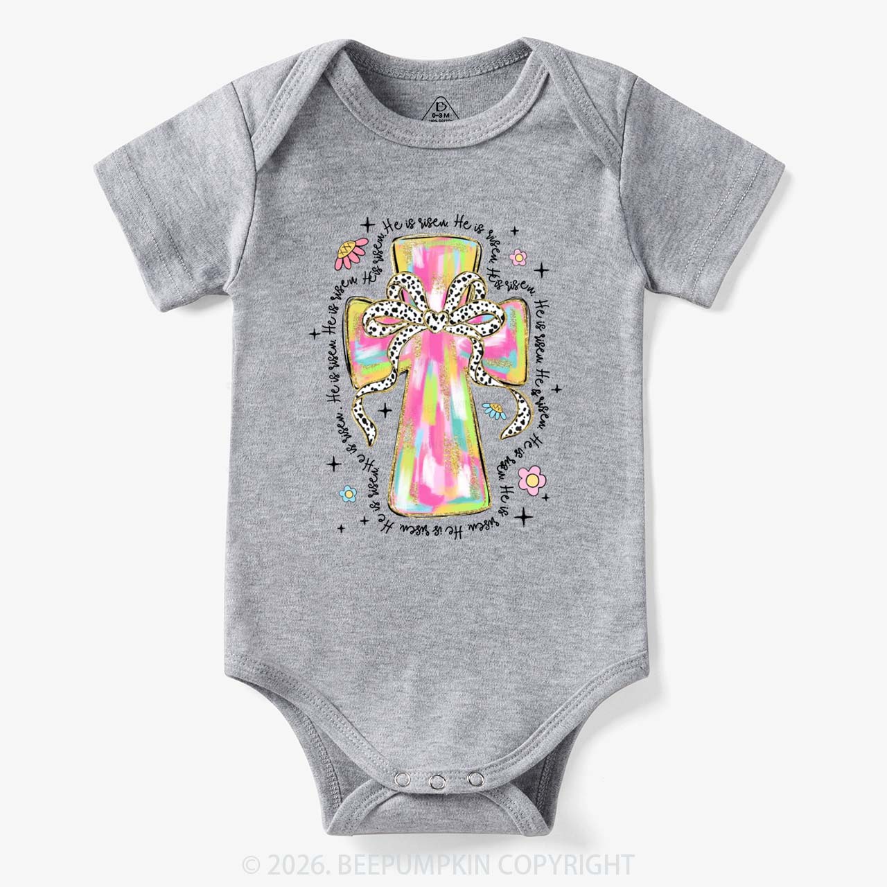 Pastel Easter Christian Baby Bodysuit