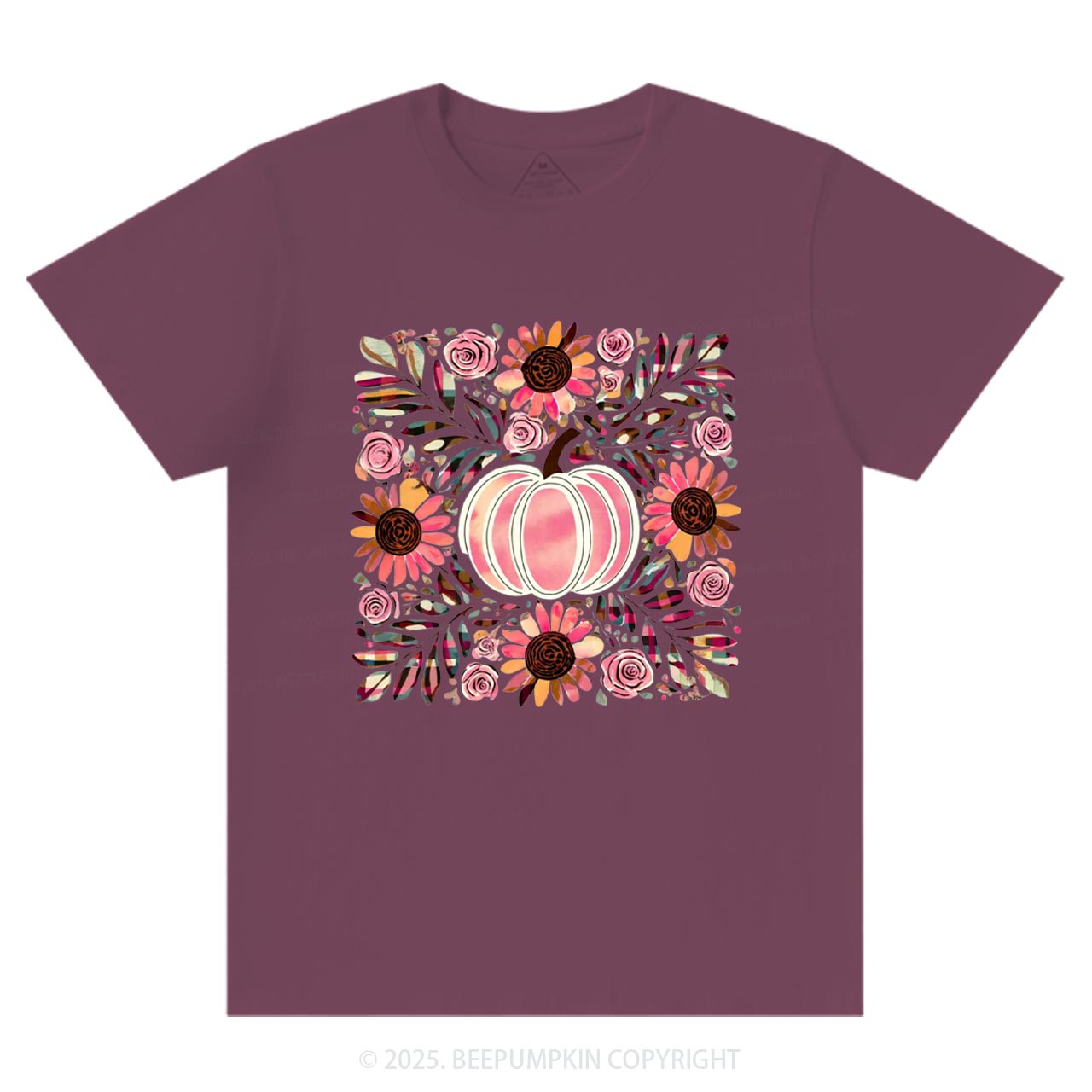 Boho Floral Pumpkin T-Shirts Beepumpkin