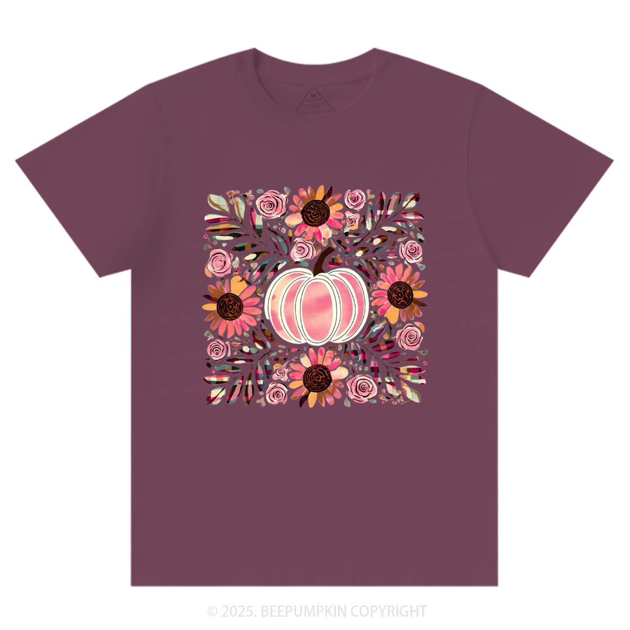 Boho Floral Pumpkin T-Shirts Beepumpkin