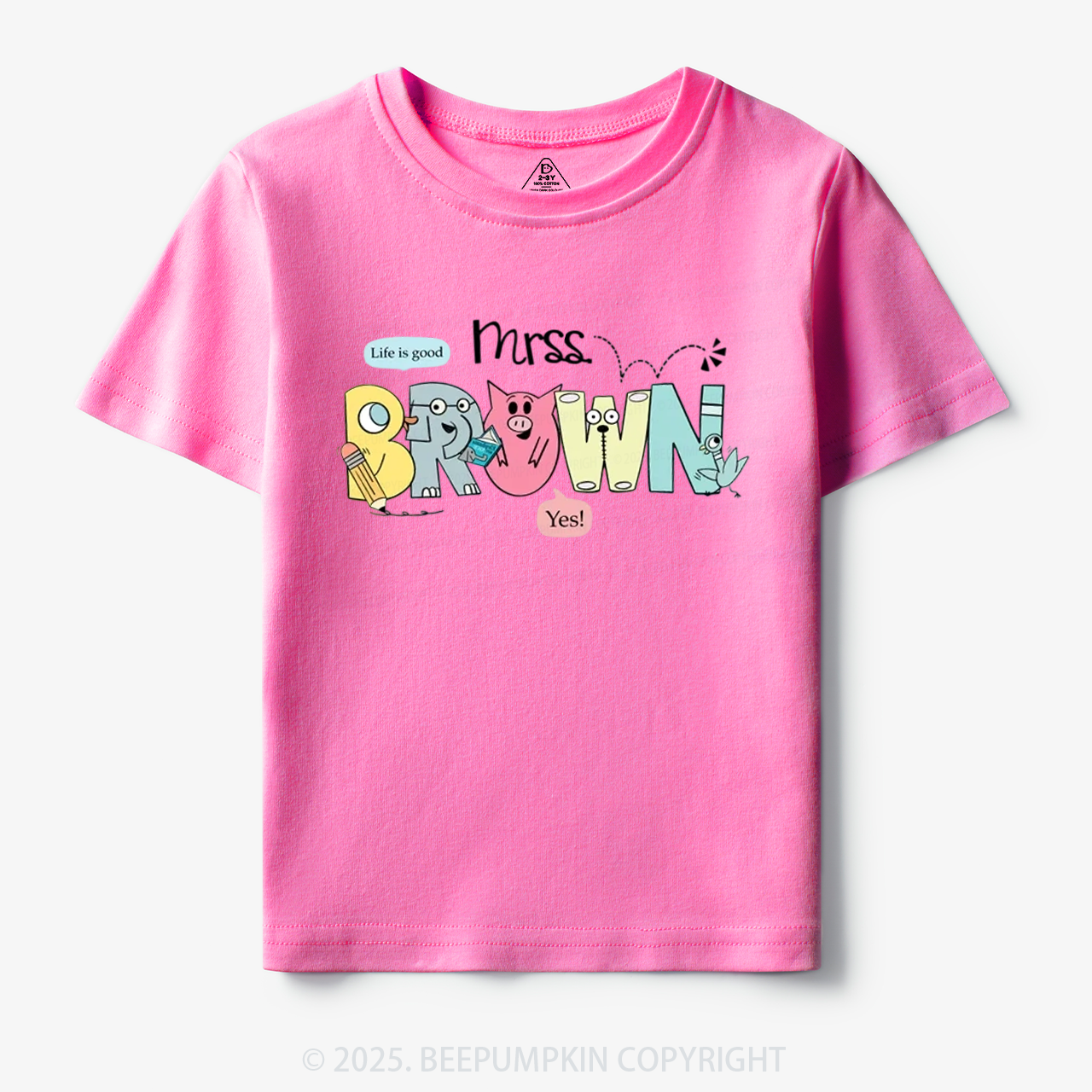 Personalized Life Is Good Toddler&Kid's Tees Beepumpkin