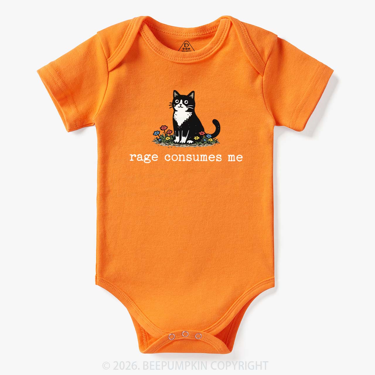 Funny Cat Rage Consumes Me Bodysuit