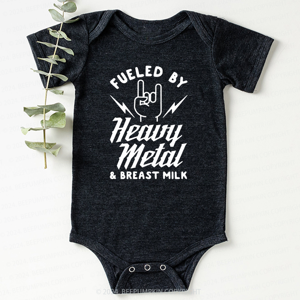 Fueled By Heavy Metal & Breast Milk Bodysuit For Baby 8
