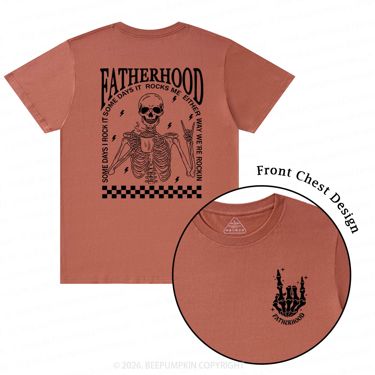 Fatherhood Funny Cool Skeleton Dad T-Shirts