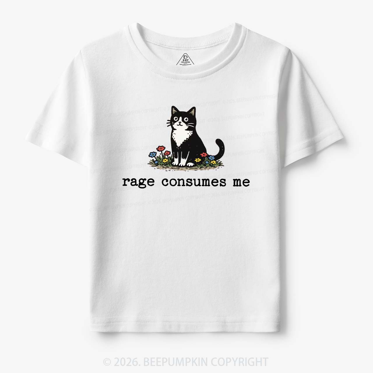 Funny Cat Rage Consumes Me Toddler&Kid's Tees