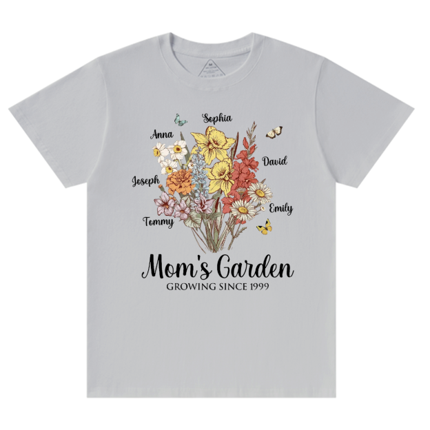 Personalized Mom's Garden T-Shirts