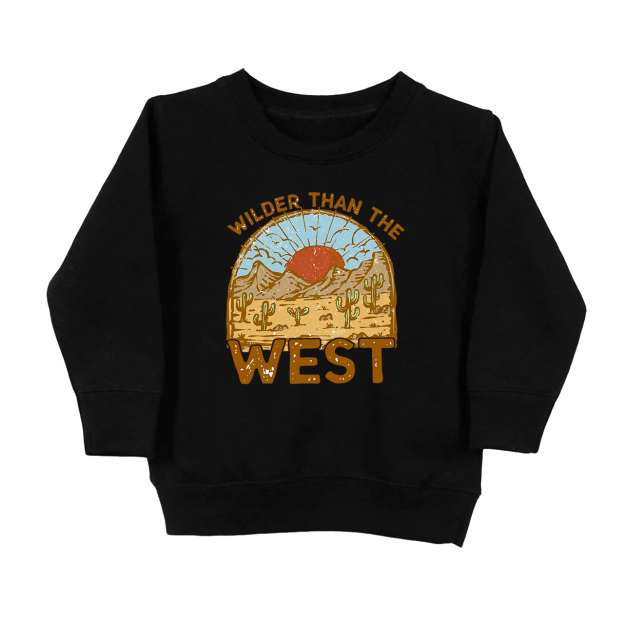 Wilder Than The West Toddler Sweatshirt