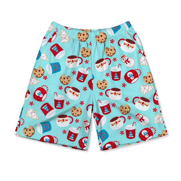 Mug & Cookie Magic Blue All-Over Print Short Family Matching Pajama Sets