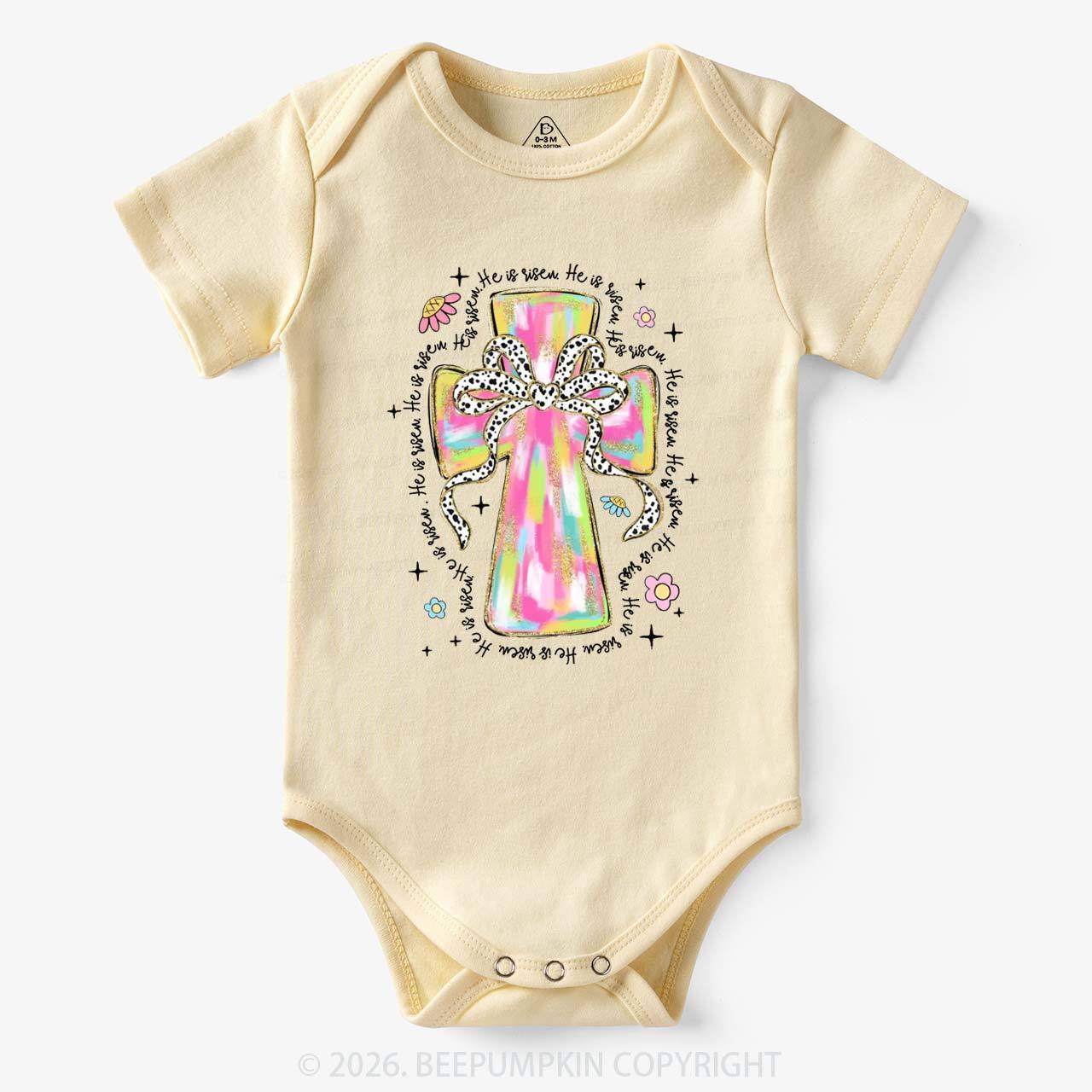 Pastel Easter Christian Baby Bodysuit