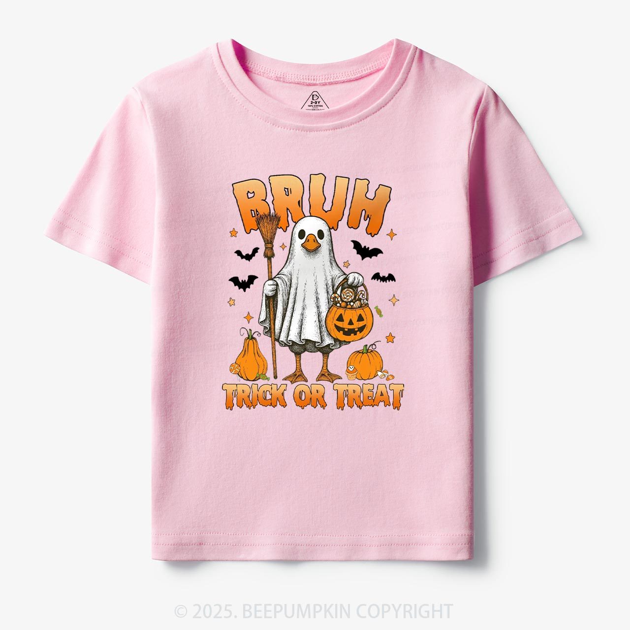 Boo Ghost Goose Bruh Toddler&Kid's Tees Beepumpkin