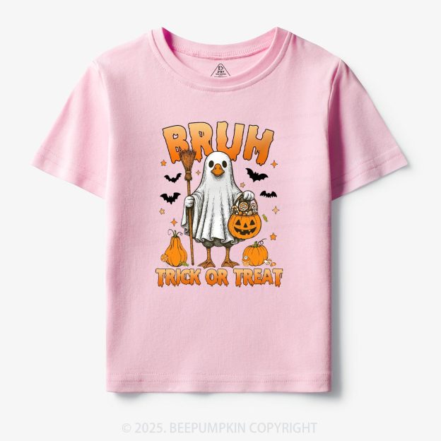 Boo Ghost Goose Bruh Toddler&Kid's Tees Beepumpkin