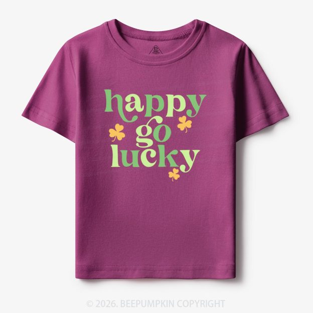 Happy Go Lucky St. Patrick's Day Toddler&Kid's Tees Beepumpkin