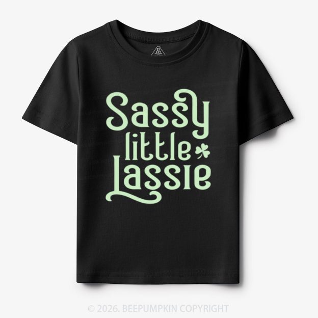 Sassy Little Lassie St. Patrick's Day Toddler&Kid's Tees Beepumpkin