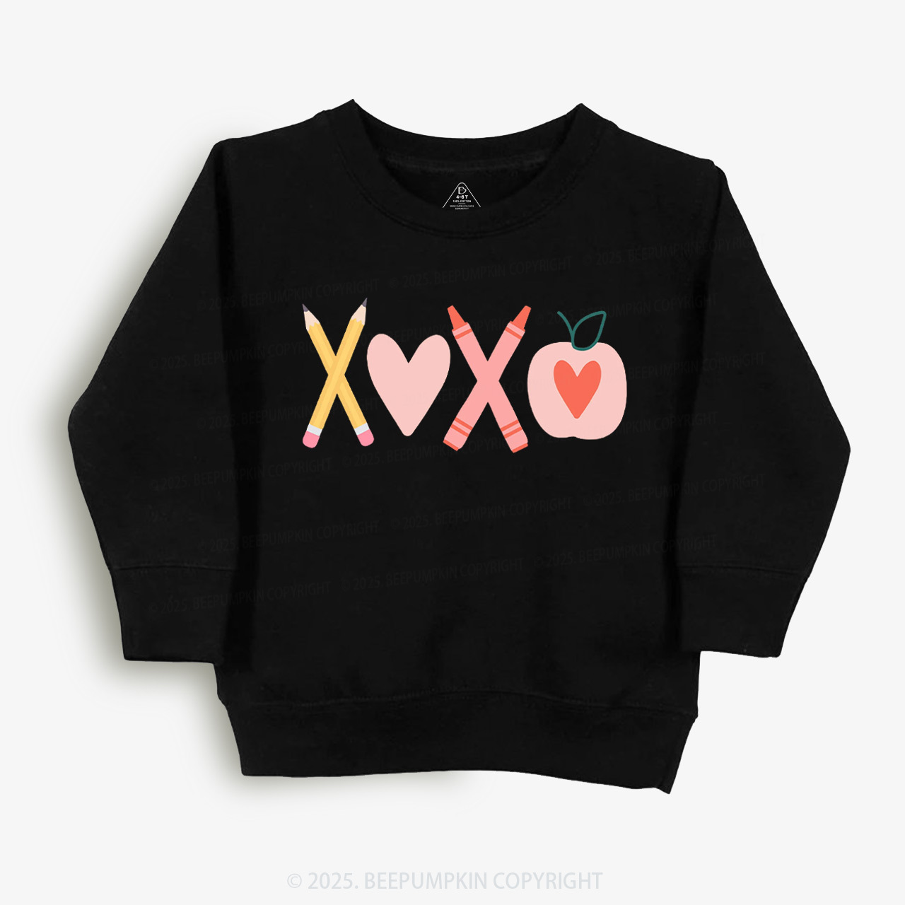 Pencils & Crayons Valentine’s Day Kid's Sweatshirt