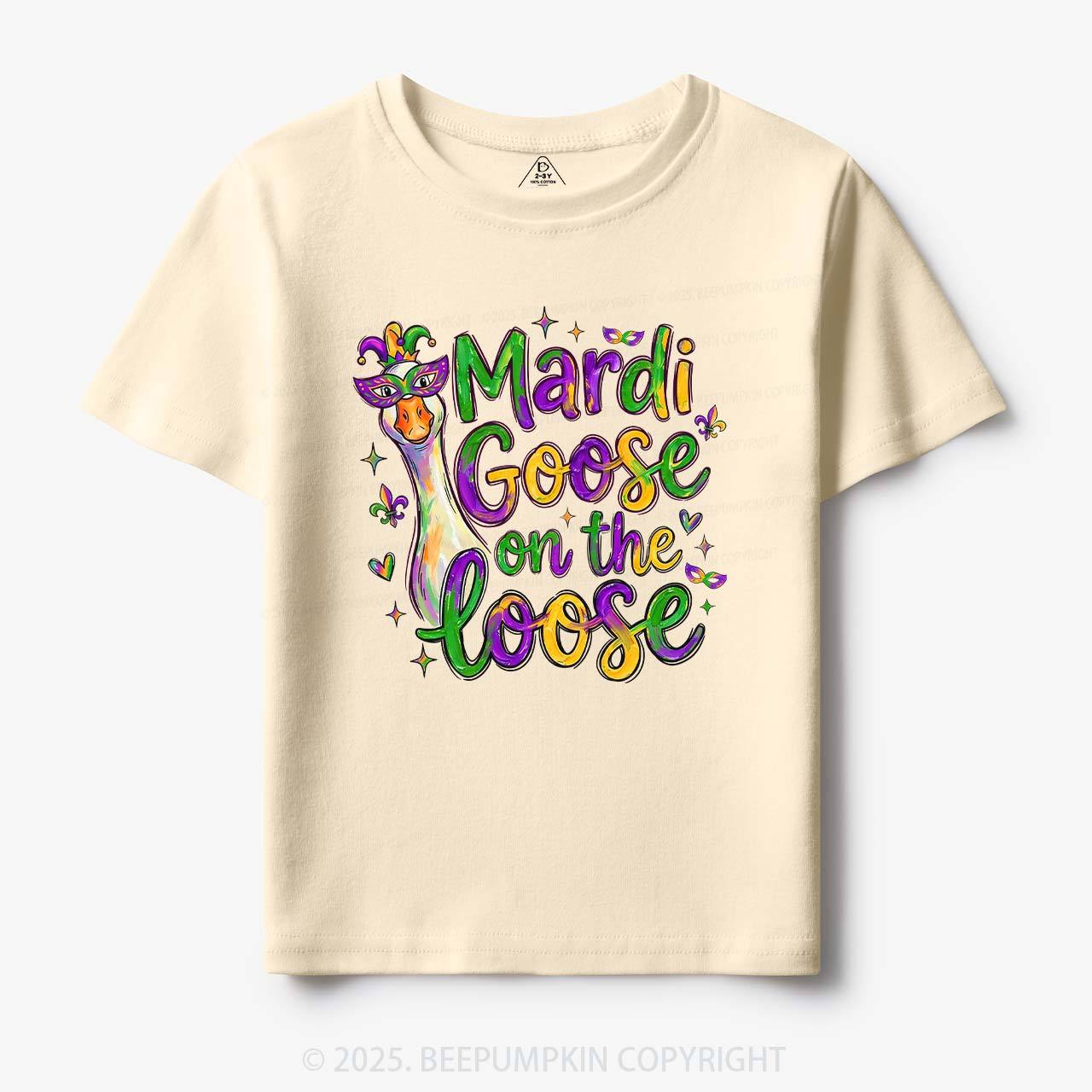 Mardi Gras Goose Toddler&Kid's Tees Beepumpkin