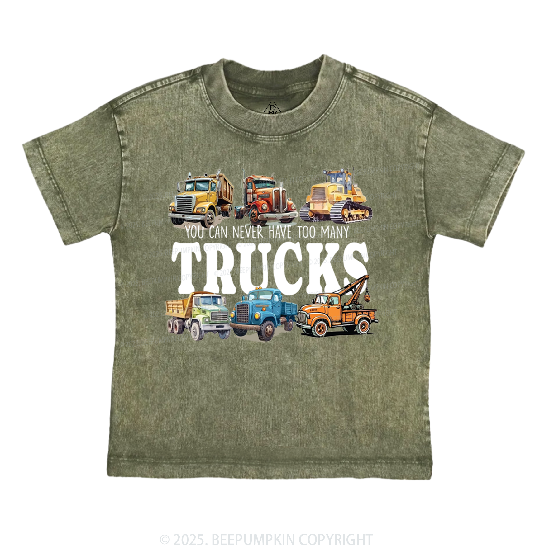 Trucks Toddler&Kids Washed Tees
