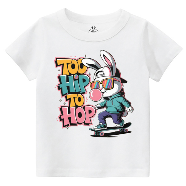 Skateboarding Bunny Toddler&Kid's Tees Beepumpkin