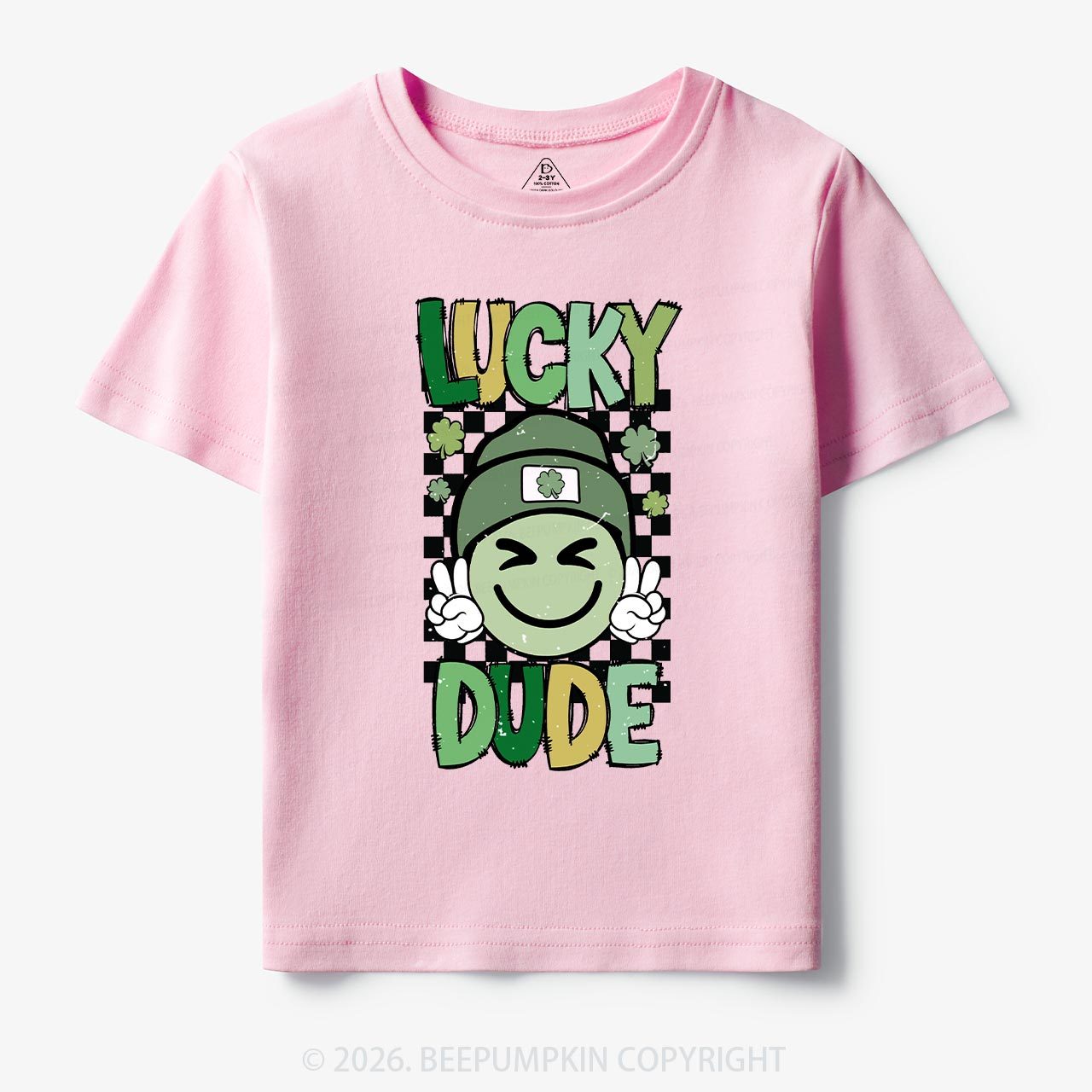 Retro Lucky Dude St.Patricks Day-Toddler&Kids Tees