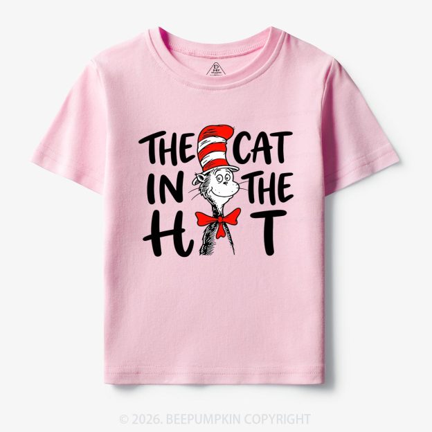 Whimsical Cat In The Hat Baby Toddler&Kids Tees